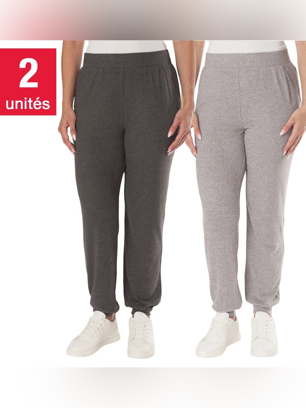 Lazypants - 2 Packs Women's High Waist Joggers